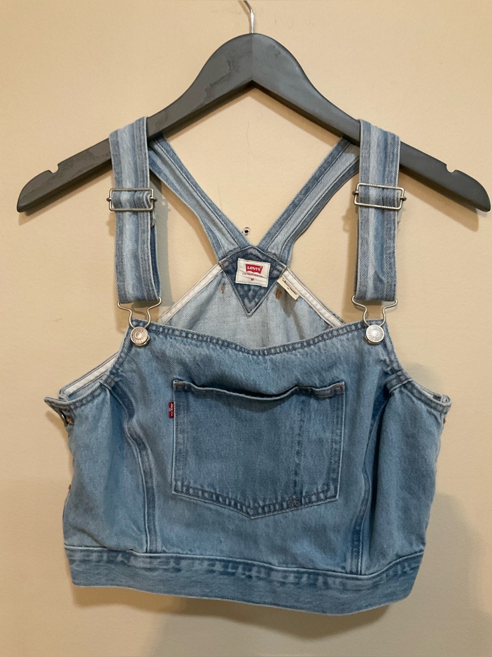 Levi's Shellsea vest top in blue denim wash with pocket